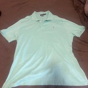 Polo by Ralph Lauren Men's Light Green Polo Shirt